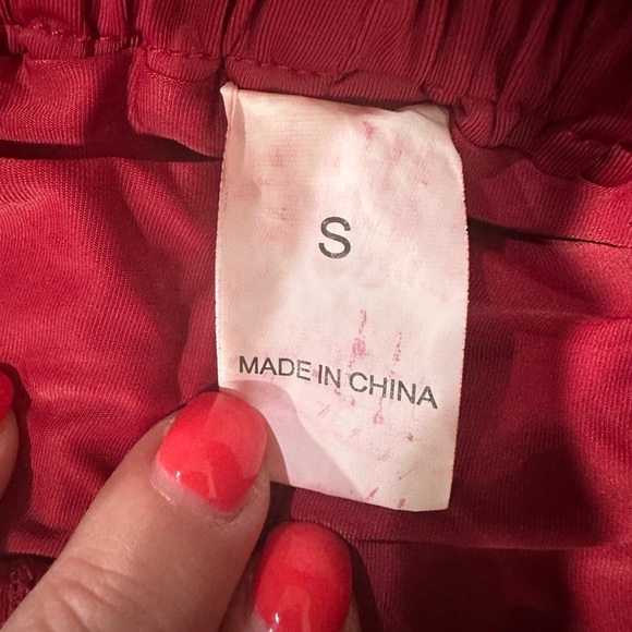 Keiki Kona Women's Red Flutter Shorts - Picture 3 of 4